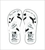 Sandálias Personalizada Casamentos - Mod 01